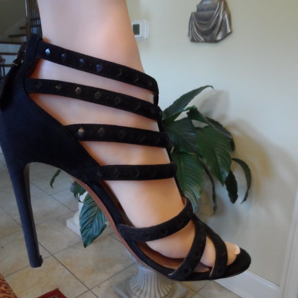 Alaia Black Multi-Strap Heels - Picture 4 of 16